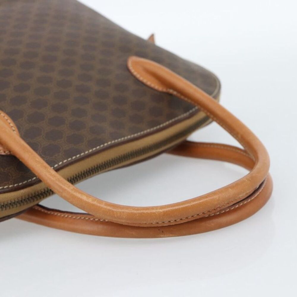 Celine Vintage Macadam Handbag Canvas Brown Canvas Handbag - Picture 8 of 16